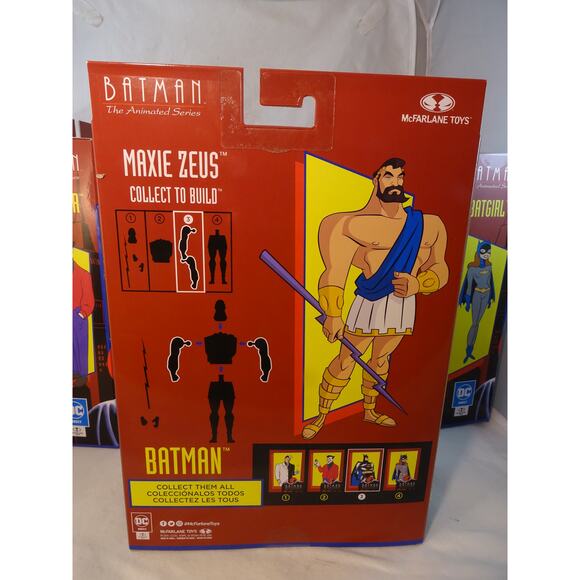 McFarlane Toys Batman The Animated Series MAXIE ZEUS BAF Wave Complete Set 4 NIB - Picture 5 of 15
